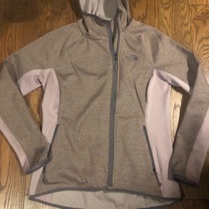 North Face zip front hoodie